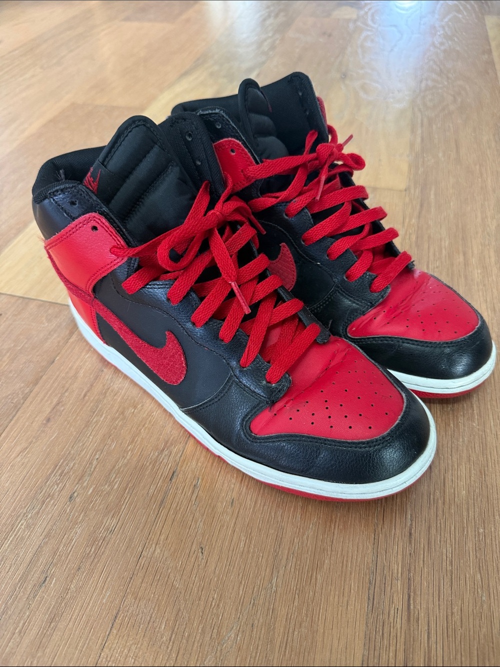 Nike Dunk High Black Red “Bred” Sneakers Men’s